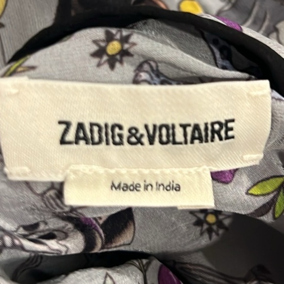 Zadig & Voltaire Billy circus reversible bomber jacket size XS - Picture 10 of 11